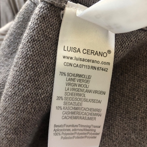 SOLD! Luisa Cerano wool / silk long sleeve cardigan size M-L - Picture 11 of 11